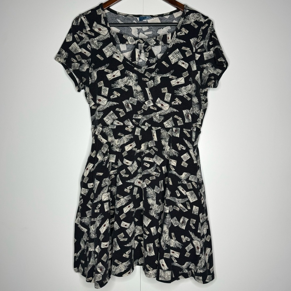 Hot Topic Harry Potter Owl Delivery Dress with Criss Cross Chest Detail